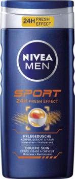 902655 Nivea Men Sport, Pflegedusche für Koerper, Gesicht und Haar, 250 ml